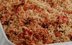 Zapečené makarony se šunkou a paprikou