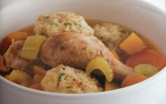 Kuře s bylinkovými knedlíčky